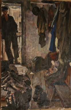 "В раздевалке" Алексеев Адольф Евгеньевич (1934 – 2000) - картины художника. В раздевалке.