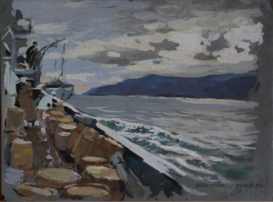 "Ангара" Алексеев Адольф Евгеньевич (1934 – 2000) - картины художника. Ангара.